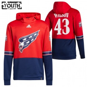 Washington Capitals Tom Wilson 43 2020-2021 Reverse Retro Pullover Hooded Sweatshirt - Barn